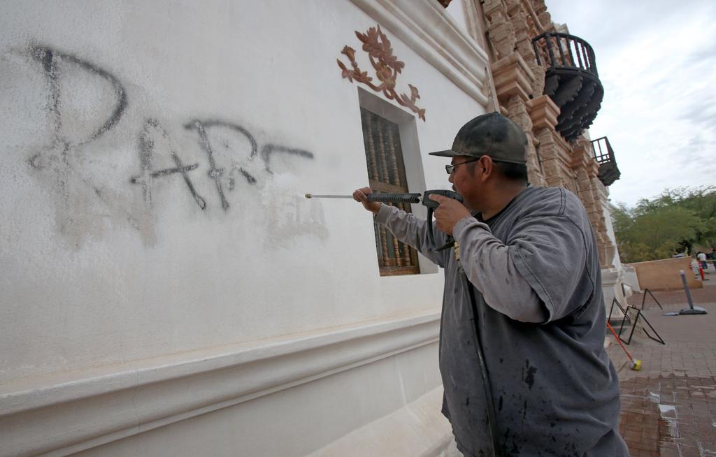 Mission San Xavier Vandalism Stunned Churchgoers Latest News