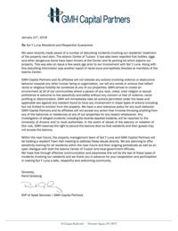 To: Sol Y Luna Residents and Respective Guarantors