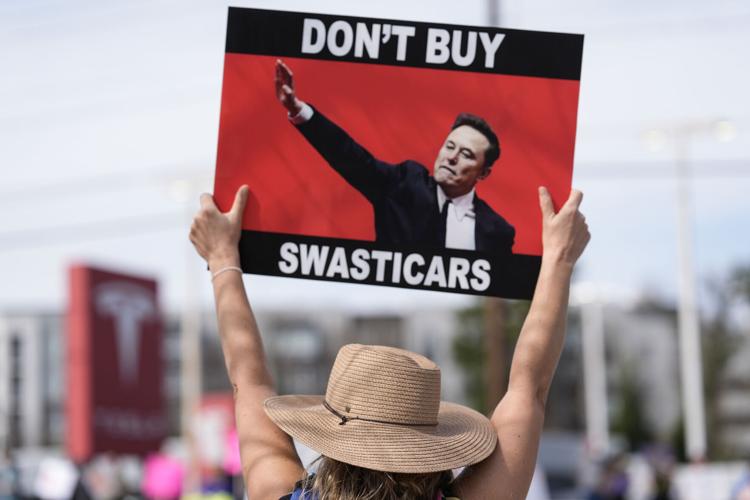 Musk Tesla Protest