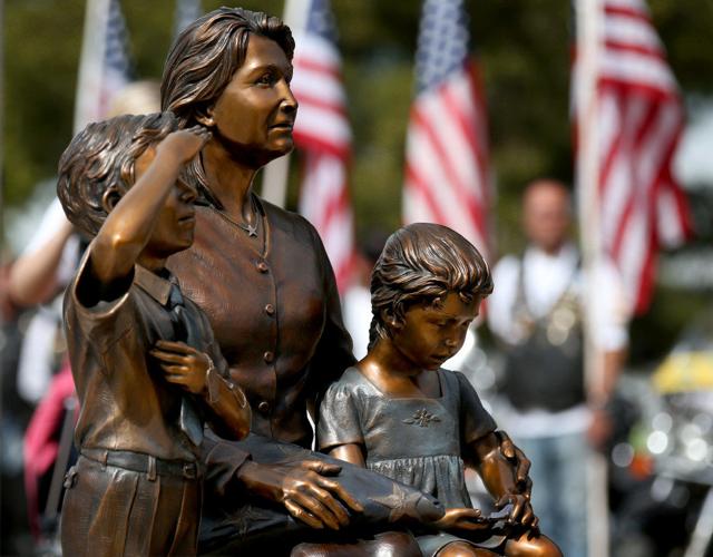 Memorial statue unveiling