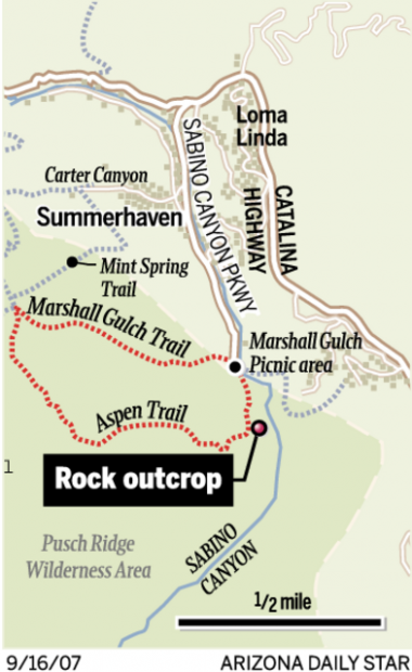 Aspen Trail: Rock outcroppings on Catalina trails simply wondrous  