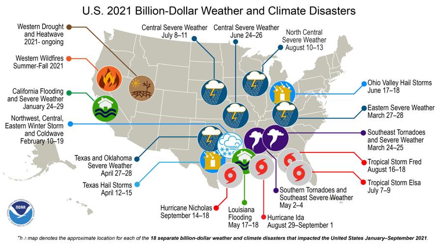 Billion dollar weather disasters