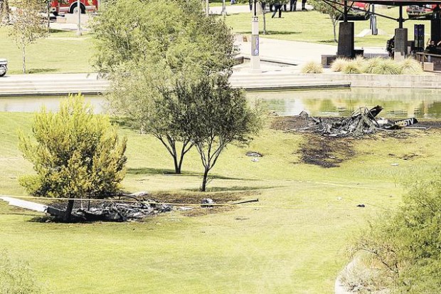 2 news helicopters collide, crash in Phoenix park; 4 die  