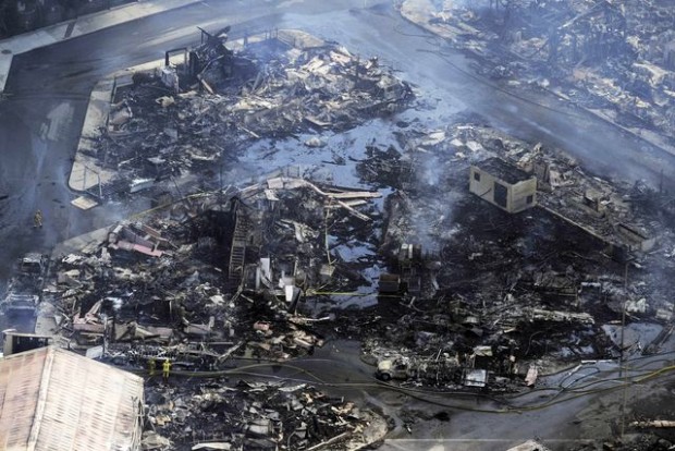 Large fire devours movie sets at Universal Studios  