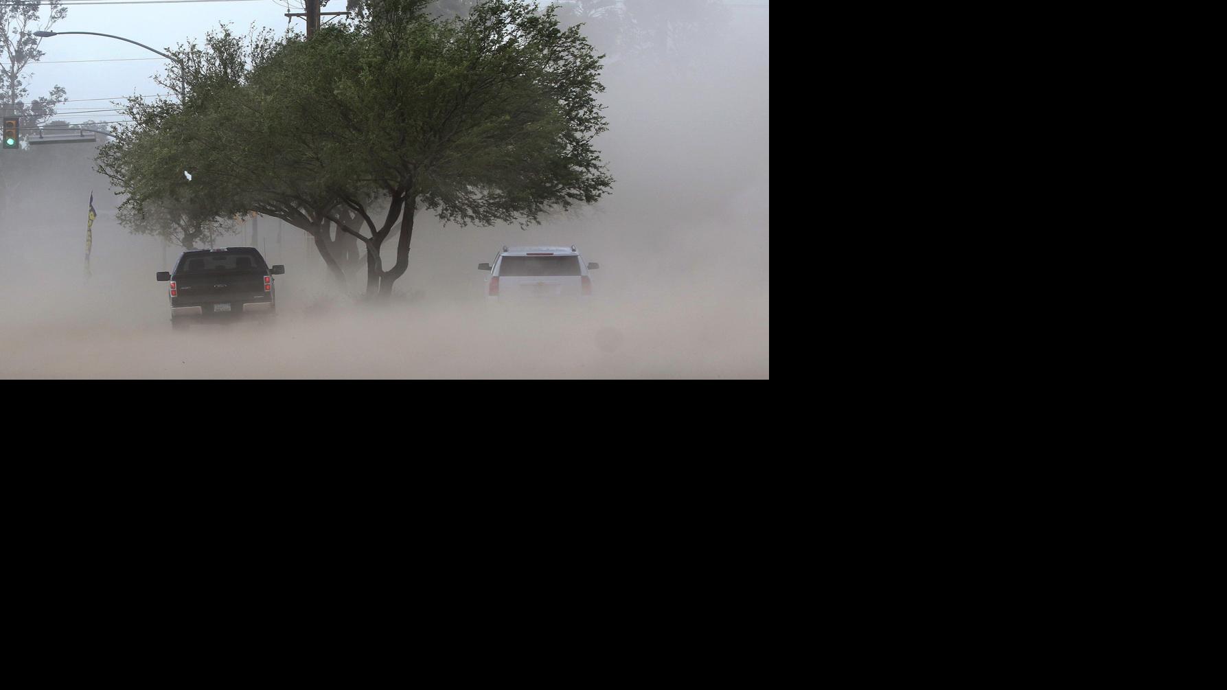 Tucson weather Gusty winds with possible blowing dust