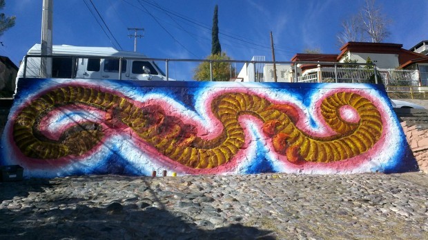 Nogales mural repainted