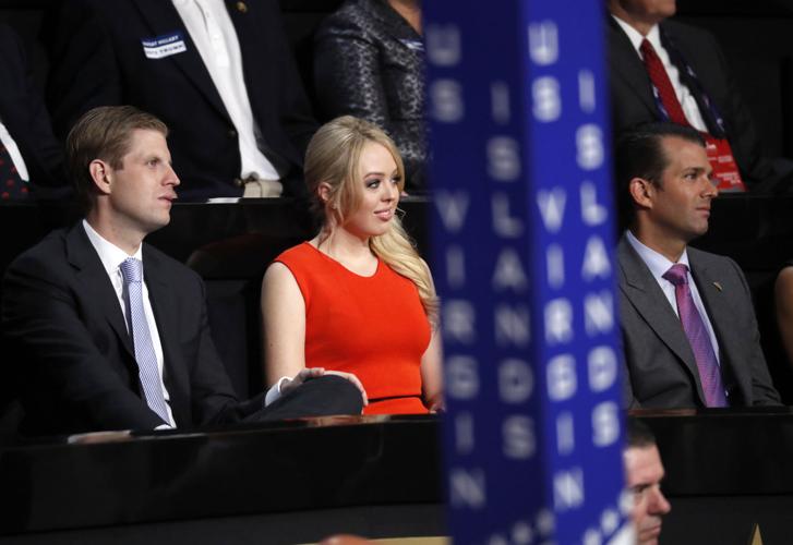 2016: Eric, Tiffany and Donald Trump Jr.