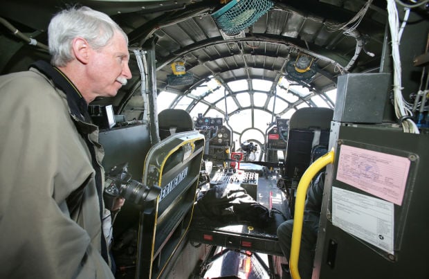 Vintage B-29 bomber stops in