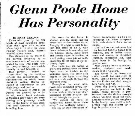 Tucson Citizen article Jan. 2, 1960