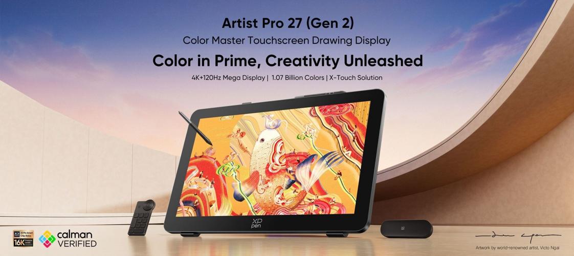 XPPen Launches Artist Pro 27 (Gen 2), an All-Round Drawing Display with Master-Level Color Performance and X-Touch Solution