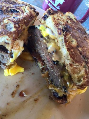 French toast and hamburger