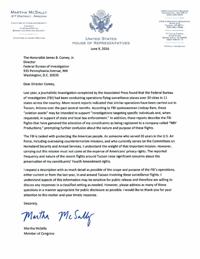 McSally letter to FBI director