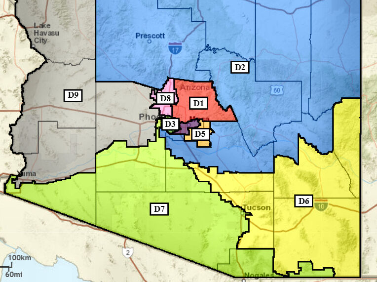 Plan For Arizona's New Congressional Districts: 4 Republican, 3 ...