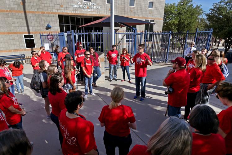 Cienega teachers protest low pay, funding