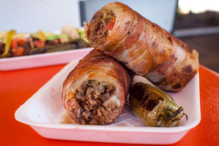Bacon-wrapped burrito at WhataBurro
