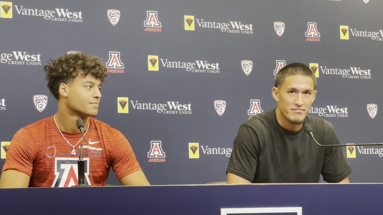 Arizona's Tetairoa 'T-Mac' McMillan, Isaiah Taylor Preview UA-Oregon