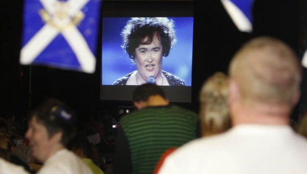 Susan Boyle loses her cool after being taunted  