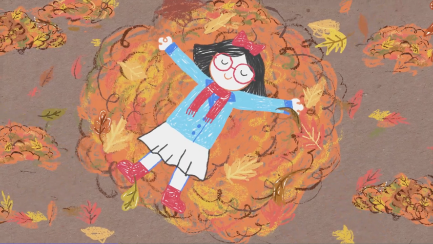 Jasmine, 11, illustrates her own story