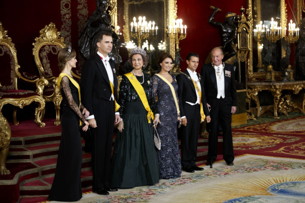 Spanish royalty, Mexican president
