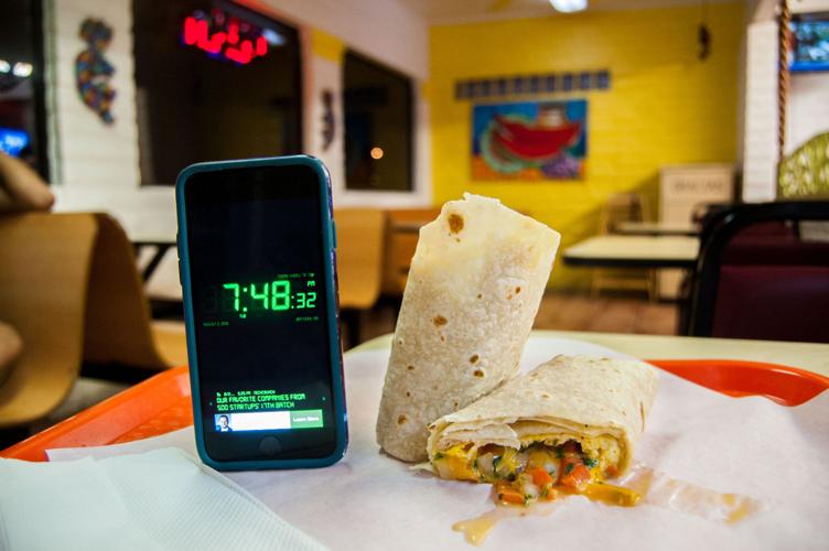 Paco's breakfast burrito