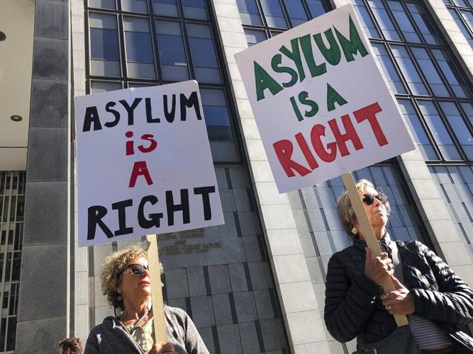 Asylum protest