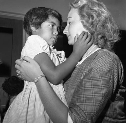 New teacher at first day of school in 1960