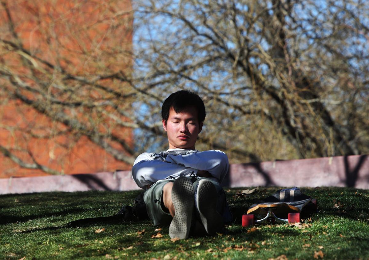 Warm February weather