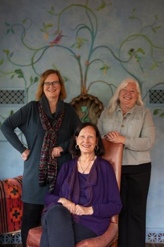 Cookbook authors Lee Svitak Dean, Linda S. Svitak and Christin Jaye Eaton, from left, pose for a portrait in Svitak's Minneapolis home on Wednesday, May 21, 2025.