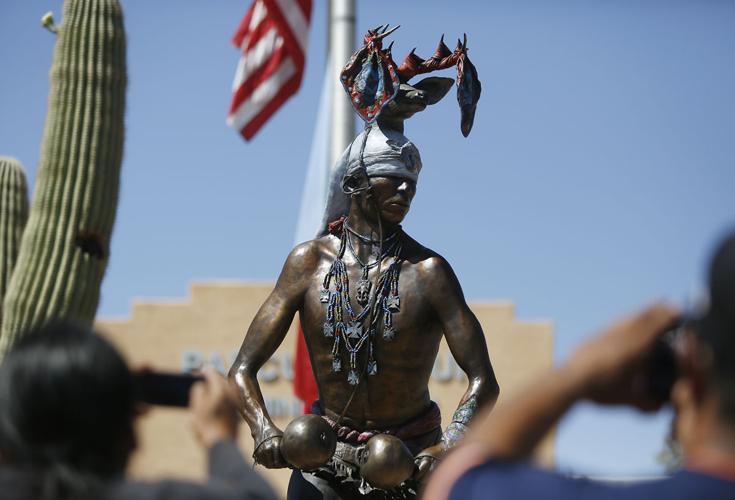 Pascua Yaqui unveil new Deer Dancer statue