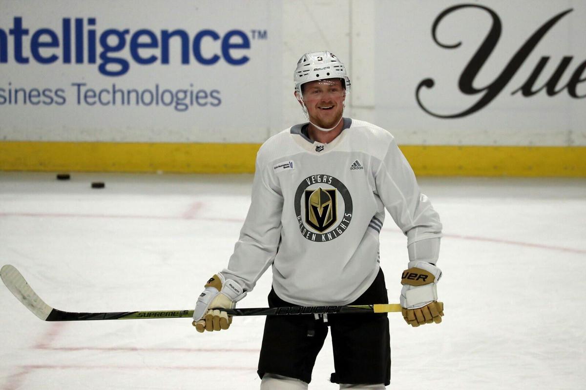 Vegas Golden Knight Eichel practice