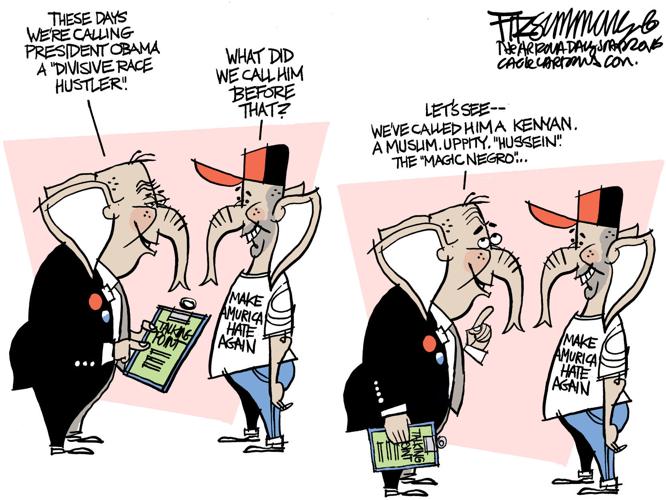 Daily Fitz Cartoon: Race