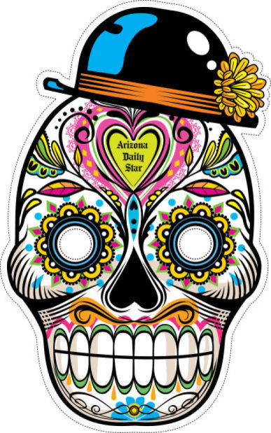 News 4 Tucson >> Day of the Dead masks to print, clip, wear, tweet ... News 4 Tucson >> Day of the Dead masks to print, clip, wear, tweet ...