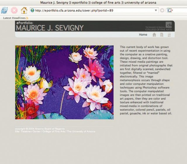 ePortfolio lets UA students put art online  