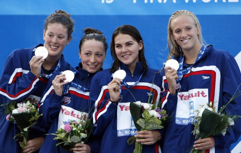 Allison Schmitt, Ariana Kukors, Lacey Nymeyer,  Dana Vollmer