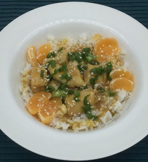 Mandarin-marinated chicken