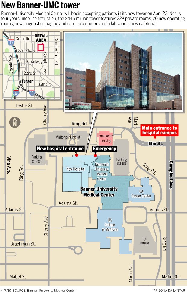 banner university medical center phoenix campus map New Banner Umc Tower To Open Focuses On Technology Patient banner university medical center phoenix campus map