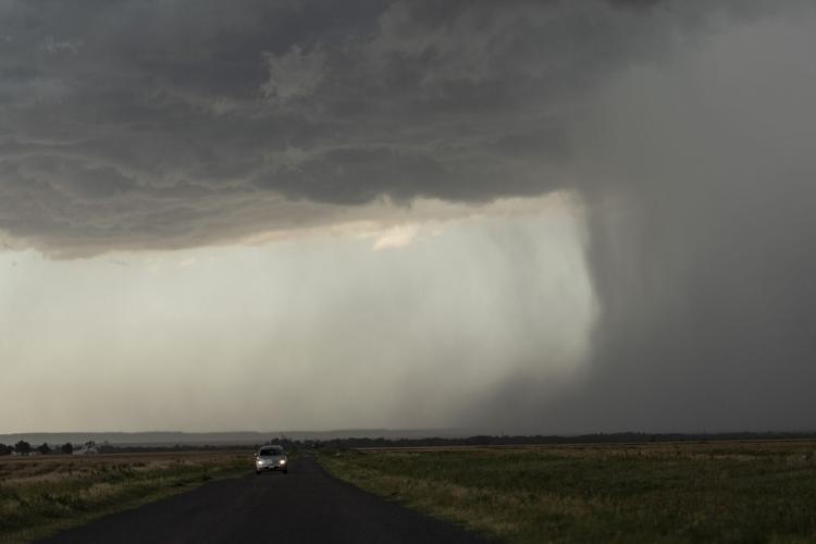 APTOPIX Climate Hail Chasing