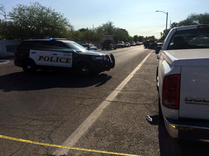 Tucson police continue search for man they say shot at officer during stop