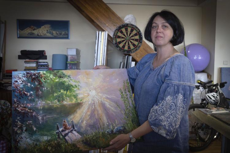 Russia Ukraine War Painting Grief
