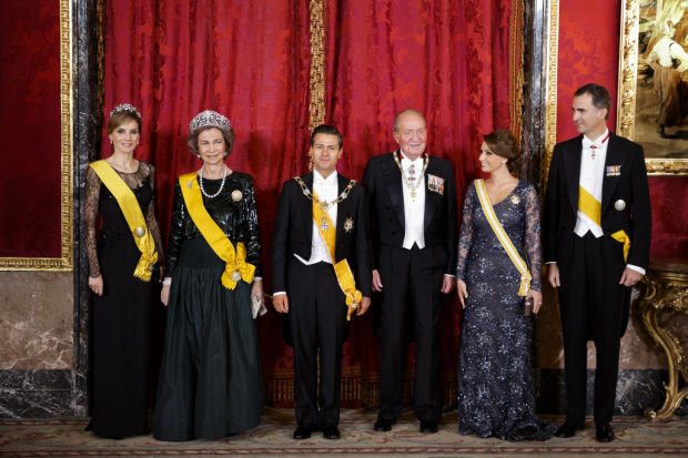 Spanish royalty, Mexican president