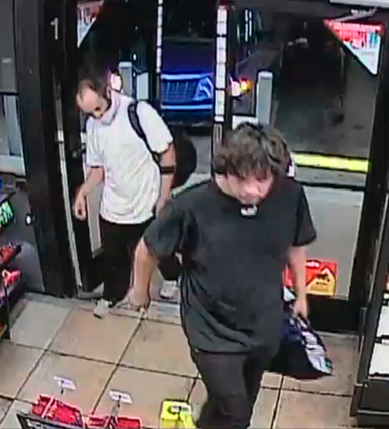 Two men who allegedly stole over $1,600 in cigarettes, lighters and alcohol