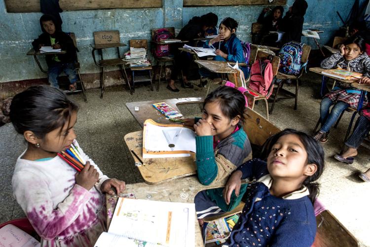 Guatemala migration, classroom