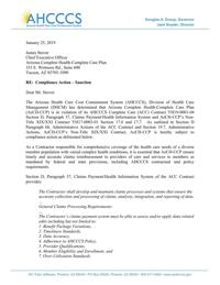 Arizona Complete Health sanction