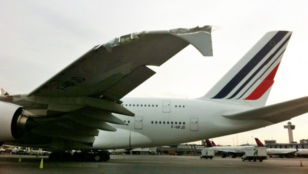 Big jet hits, spins plane on JFK runway   