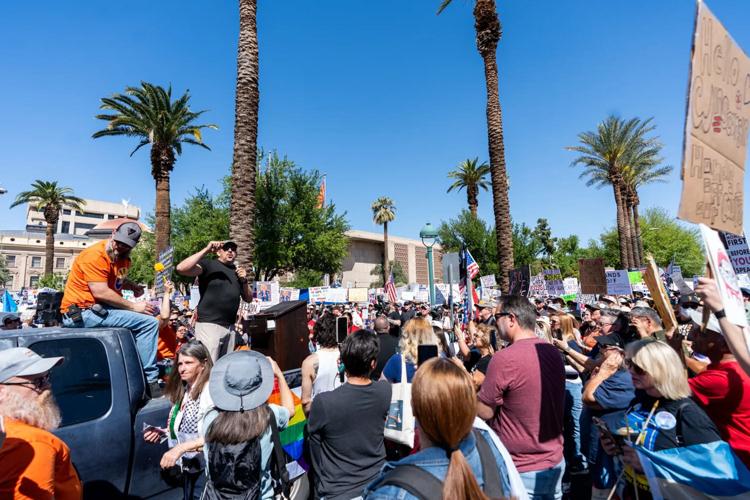 Thousands in Tucson join national 'Hands Off!'  demonstrations
