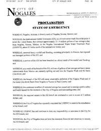 State of emergency declaration