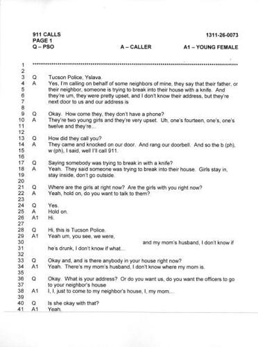 Captive girl asked for grandmother, ‘real’ father, 911 transcript reveals