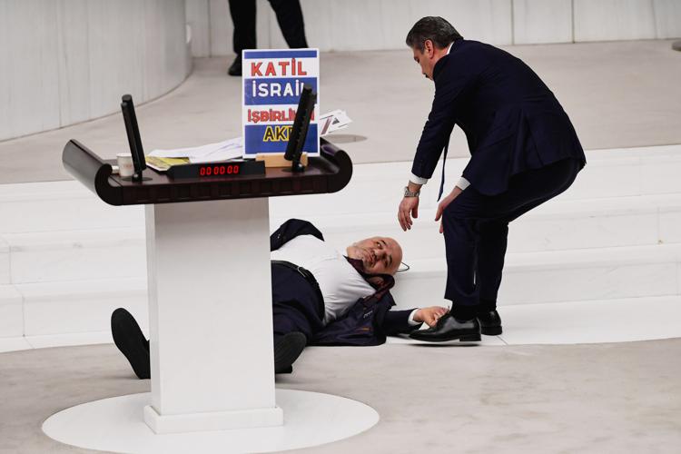 APTOPIX Turkey Legislator