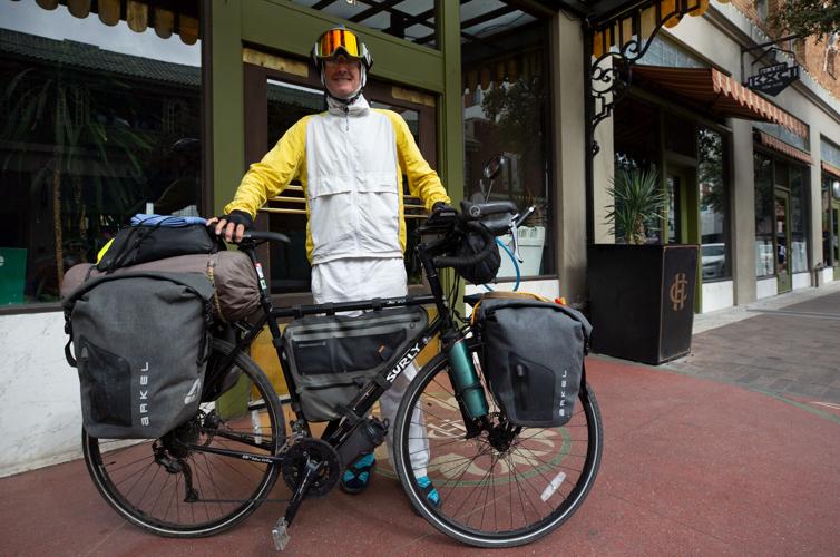 Cyclist Paul Webb, Tucson, 2021