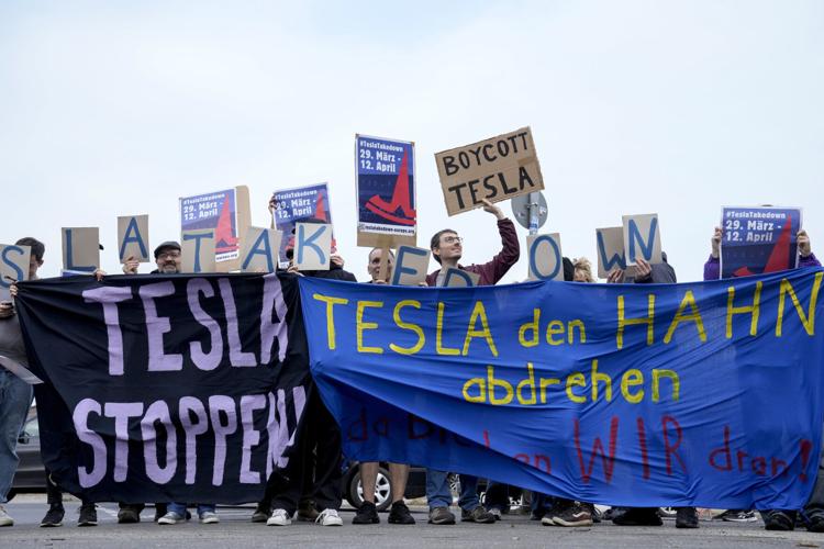 Germany Tesla Protests